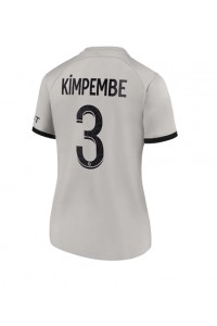Paris Saint-Germain Presnel Kimpembe #3 Voetbaltruitje Uit tenue Dames 2022-23 Korte Mouw